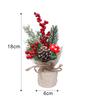 Artificial Simulation Plant Flower Red Berries Christmas Tree Home Decorations Garland DIY Supplies Holiday New Year Ornament