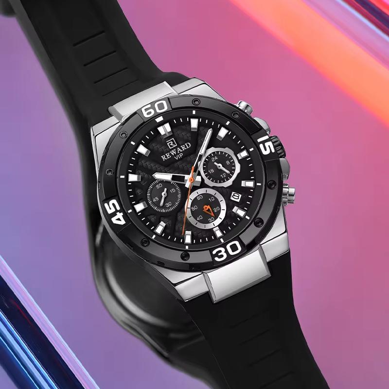 Mode Bunte Zifferblattuhr Herren Luxus Silikon Chronograph Sport Wasserdicht Quarz Herrenuhr Relogio Masculino
