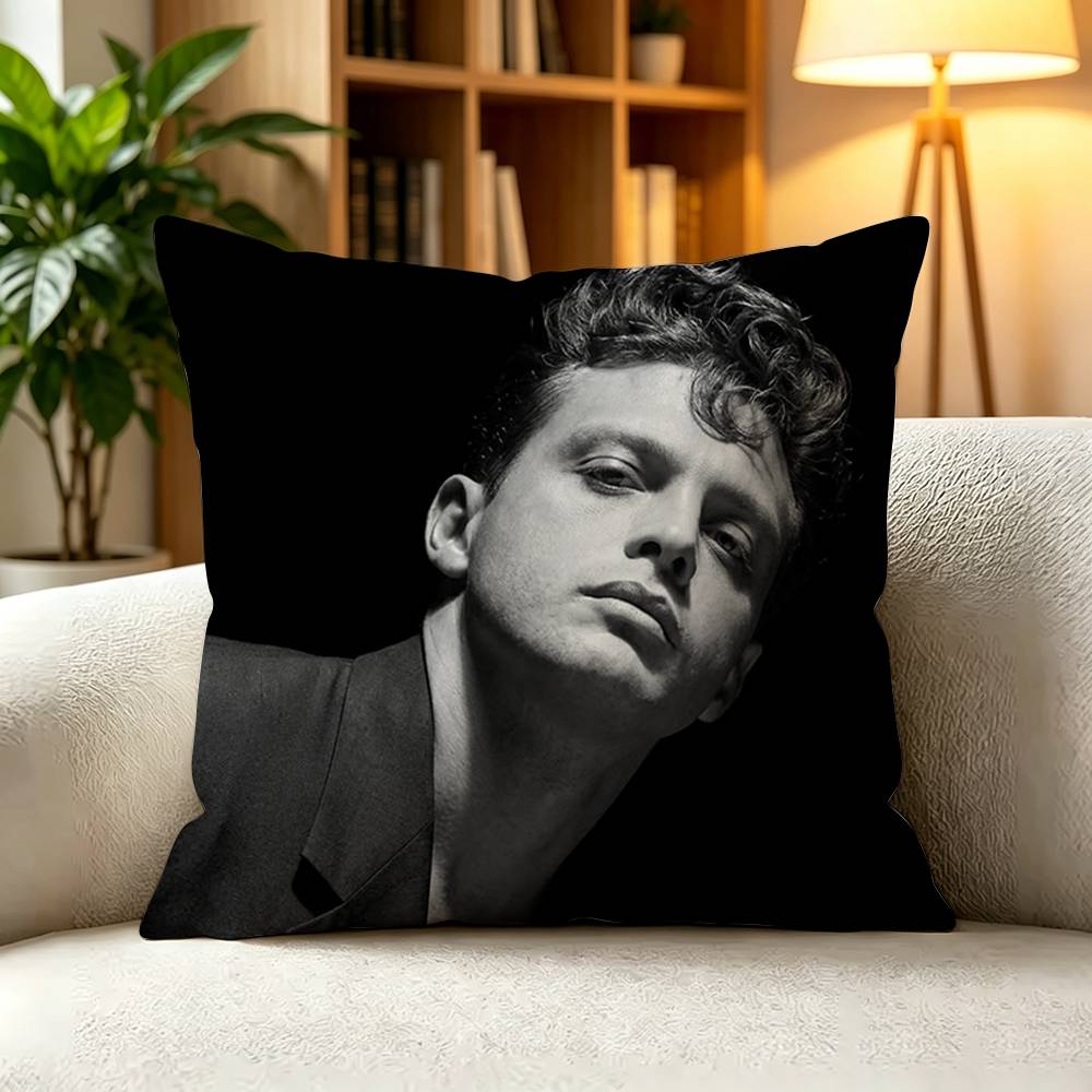 LLuis Miguel Vintage Latin Bolero Concert Music Pillow Case Square DoubleSided Sofa Cushion Cover Bedroom Bedside Pillow