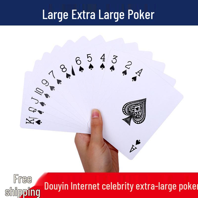 Playing Big Extra Large Super Size Playing Cards - 4x9 Times Larger