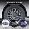 Car Sticker 2025 Hot 4pcs Ford Wheel Center Cap Hub Cover Badge Emblem Sticker Car Accessories For Ford Focus Fiesta C-Max ST Mo