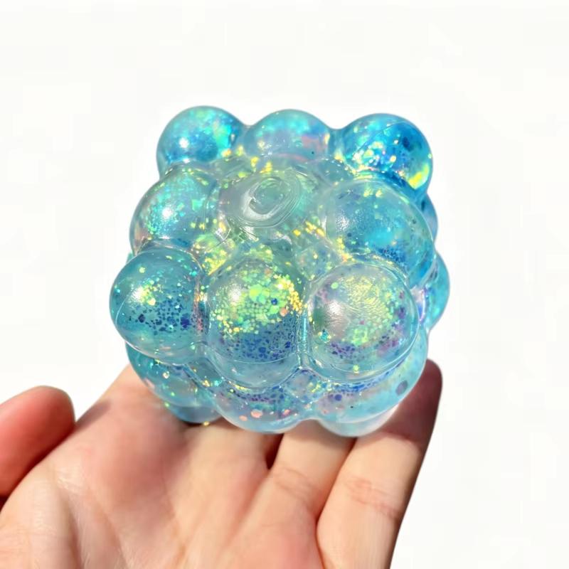 Fel Schijnende Squishy Maltose Fidget Speelgoed Zacht Gekleurd Kubusvormig Maltose Knijpspeelgoed Leuk Anti-stress Sensorisch Speelgoed Verjaardagscadeaus