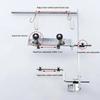Serger Metal Support Mount, Sewing Machine Accessory with Vertical Rod, Support Bar, and Spring Section, Single Set for Garment Sewing Tasks