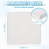 6-40Pcs White Blank Square Artist Canvas Pine Wood Board Frame Cotton Artist Canvas Boards for Oil Painting Acrylic Watercolor
