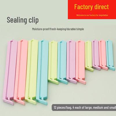 Clip Sigillanti per Alimenti Snack Condimenti - Ermetici, A Prova di Umidità, per Uso in Cucina, Disponibili nelle Dimensioni Grande, Media e Piccola.