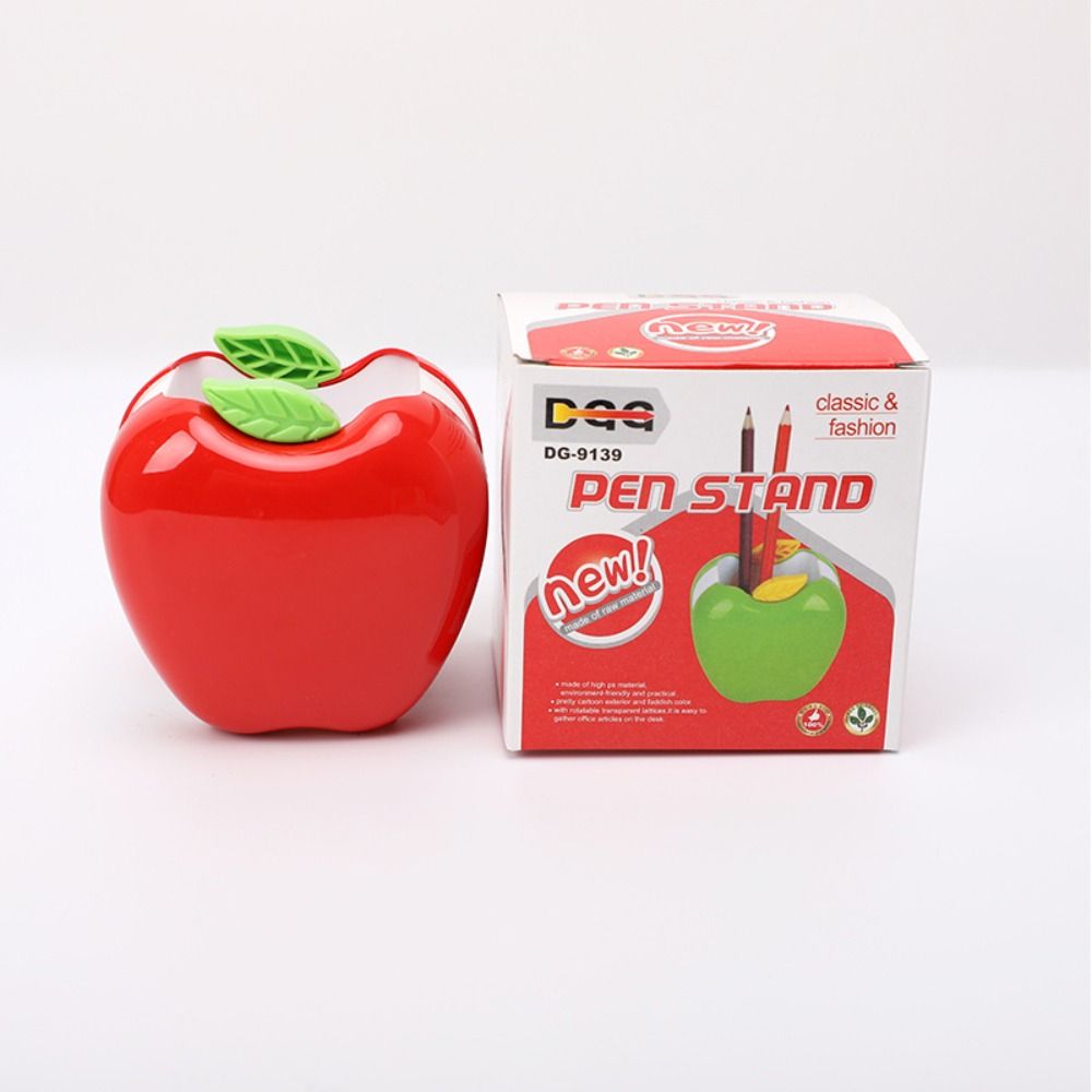 Aesthetic Cute Brush Stand Plastic Flower Vase Pot Creative Fruit Pencil Holder Desk Ornament