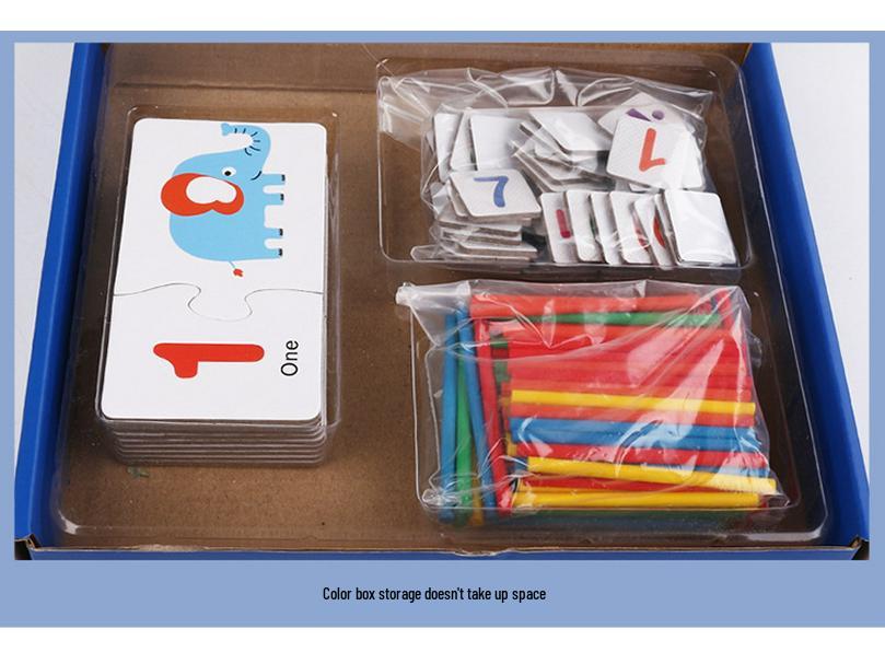 Number Recognition Cards: Educational Table Game for Kindergarten Kids