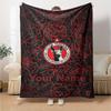 Name Custom Club Tijuana Print Flannel Blanket High Quality Warm Comfortable Cover for All Seasons Perfect for Gifts Home Decor