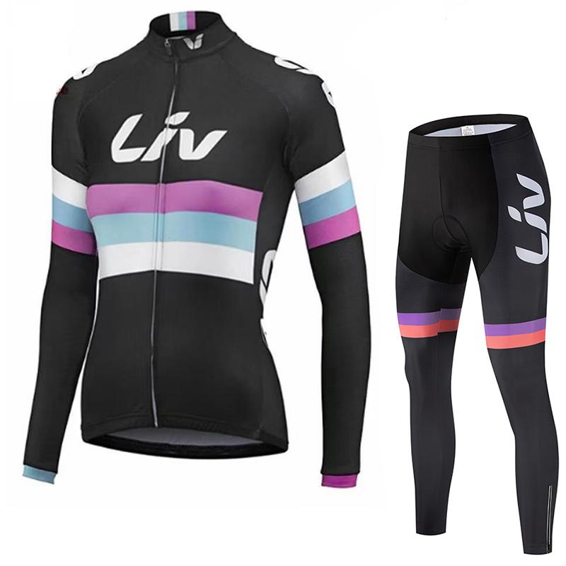 Bicycle Jersey Women's Bicycle Bib  Road Bike Cycling Suit Set Bicycle Shirt Shoulder Pants Autumn Long Sleeved Breathable Cycling Suit Set 2026
