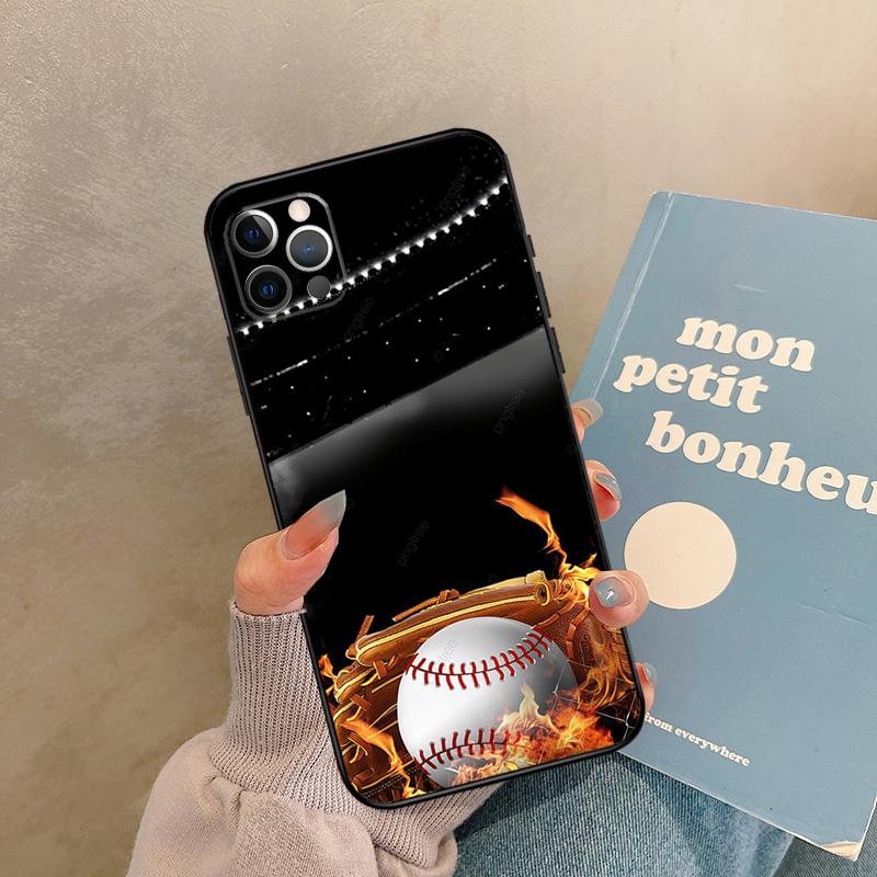 Baseball Ball Case For iPhone 17 Air 16 15 14 13 11 12 Pro Max 13 mini XR 15 16 Plus 16e Back Cover Shell