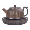 Vintage Rusty Glazed Coarse Pottery Teapot Japanese Ceramic Kung Fu Teapot Office Teapot Creative Tea Ceremony Accessories