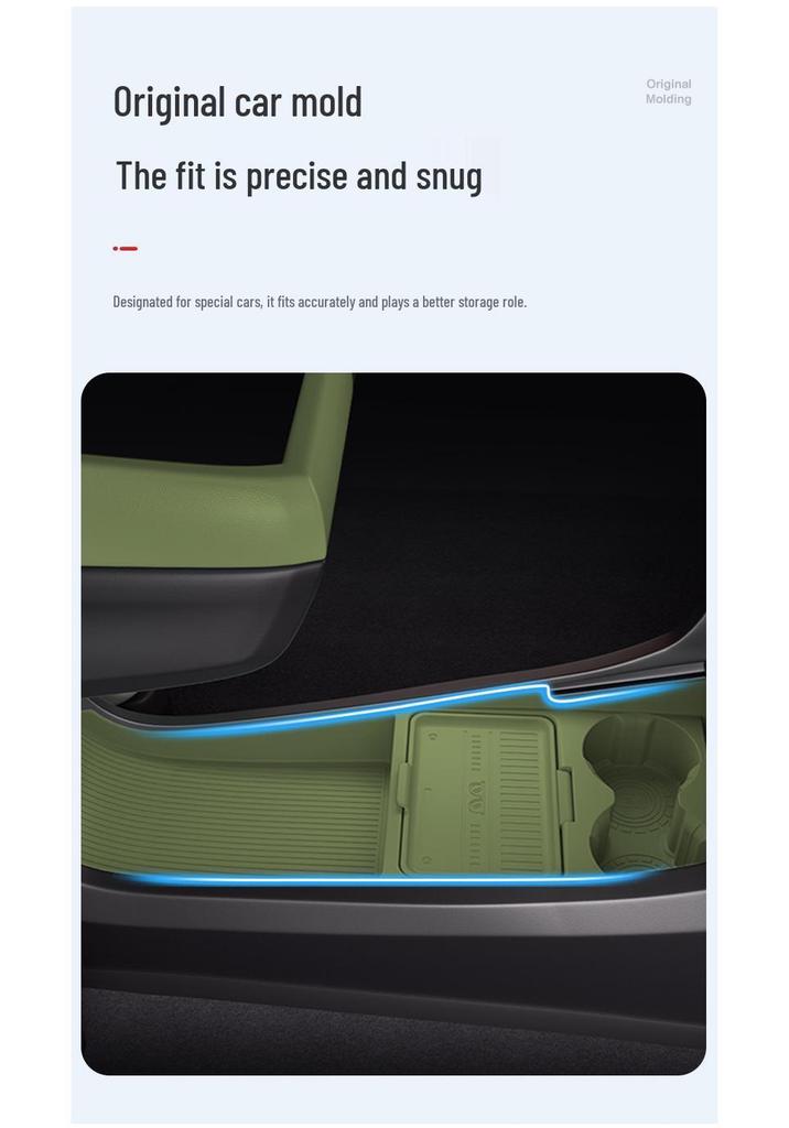 Fits 25 Nano 06 Models: Center Console Storage Box & Glasses Holder Car Accessories.