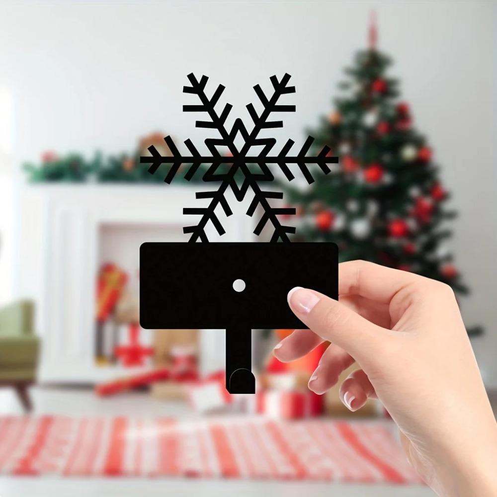 Изысканный металлический крючок-снежинка - Идеально подходит для подвешивания ключей — фото 4