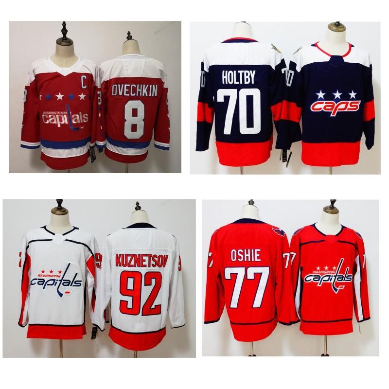 Washington Capitals NHL Hockey Jersey Authentic Style Fan Apparel Men Season Sportswear