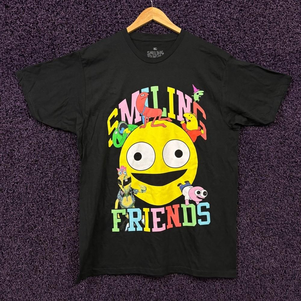 Adult Swim Smiling Friends TShirt Size Extra Large Unisex T-Shirt Graphic Tee S