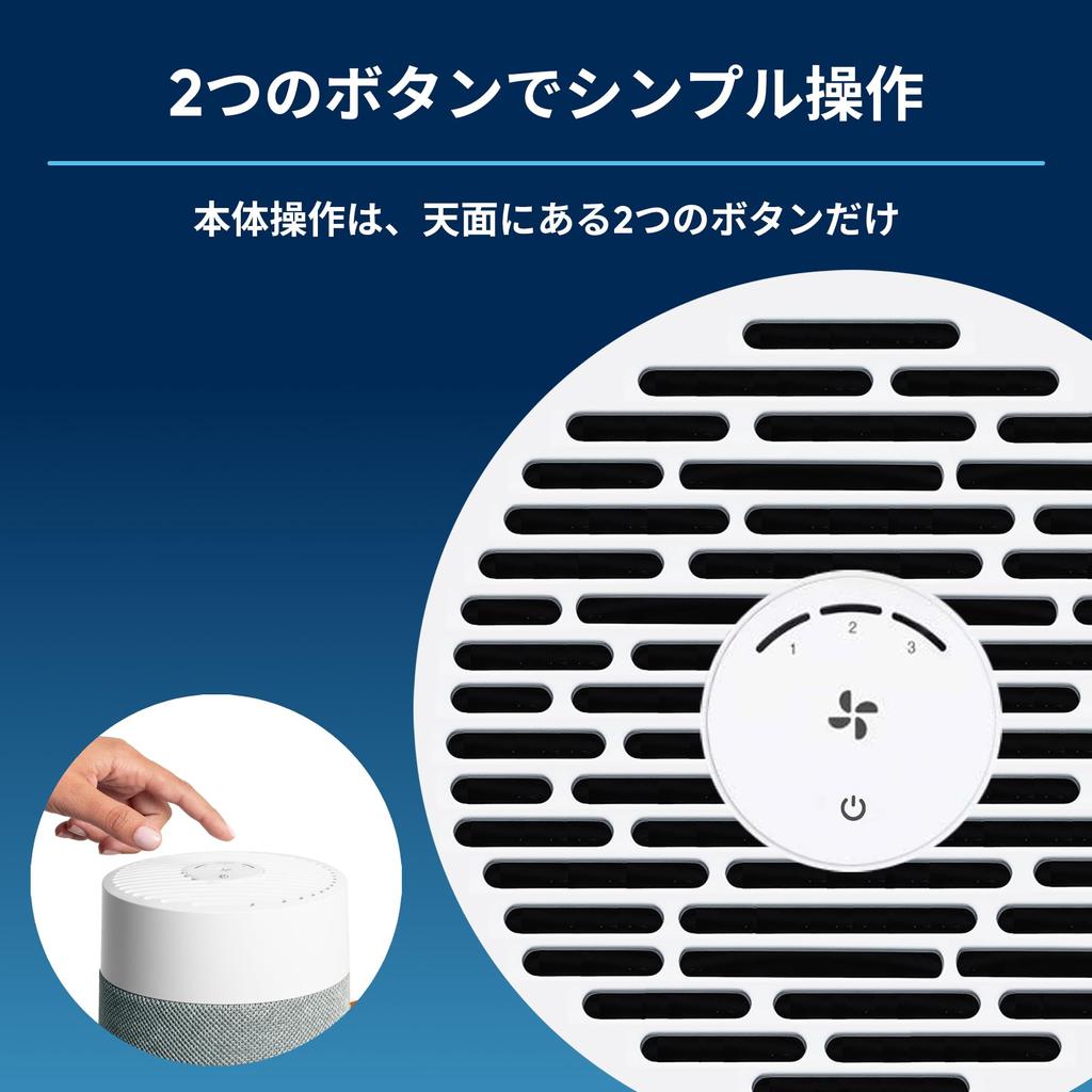 Blue Air Air Small Pollen Blue Mini Max 12 Tatami Energy Energy 360 Degree House Easy Care Purifier, Countermeasure, Tatami, Saving, Tabletop,