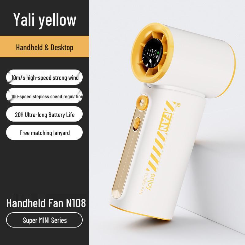 

Compact High-Speed USB Rechargeable Fan with Digital Display (Model N108-N115) 163 x 64 x 60 mm