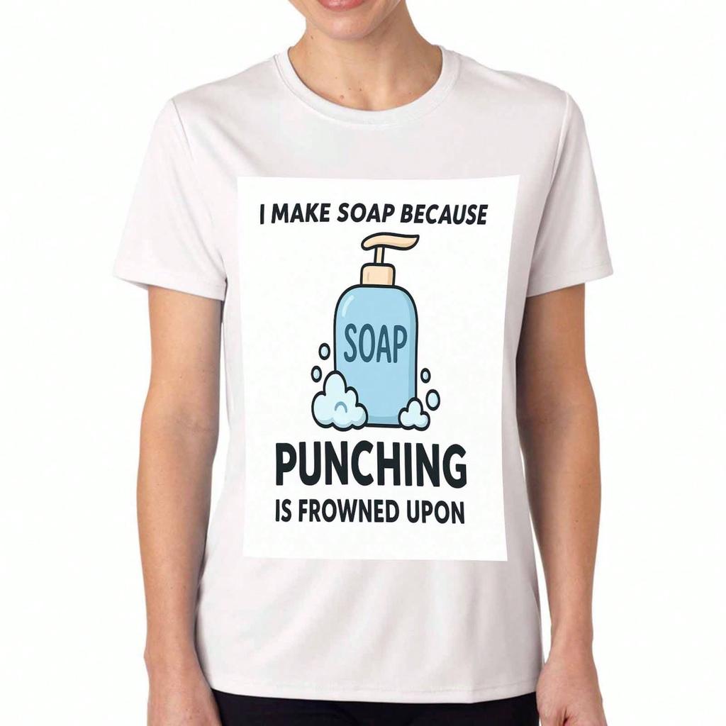 Camiseta de Algodón para Dama Aficionada a la Fabricación de Jabón, Estampado Premium de Algodón Puro, Duradera, Ocio y Moda. Cosas que hago en mi tiempo libre, Hacer jabón, Ver So