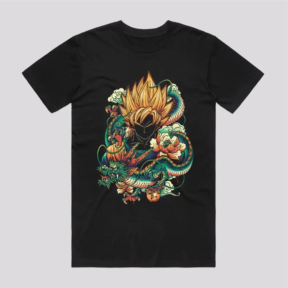 

Dragon Ball Colorful Dragon TShirt Highquality Streetwear Shortsleeved Tshirts for Both Unisex Women 2026 New Summer S