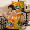 Funny F-Fanta Logo Pillow Covers Cartoon Sofa Decorative Home Double-sided Printing Short Plush Cute Cushion Cover