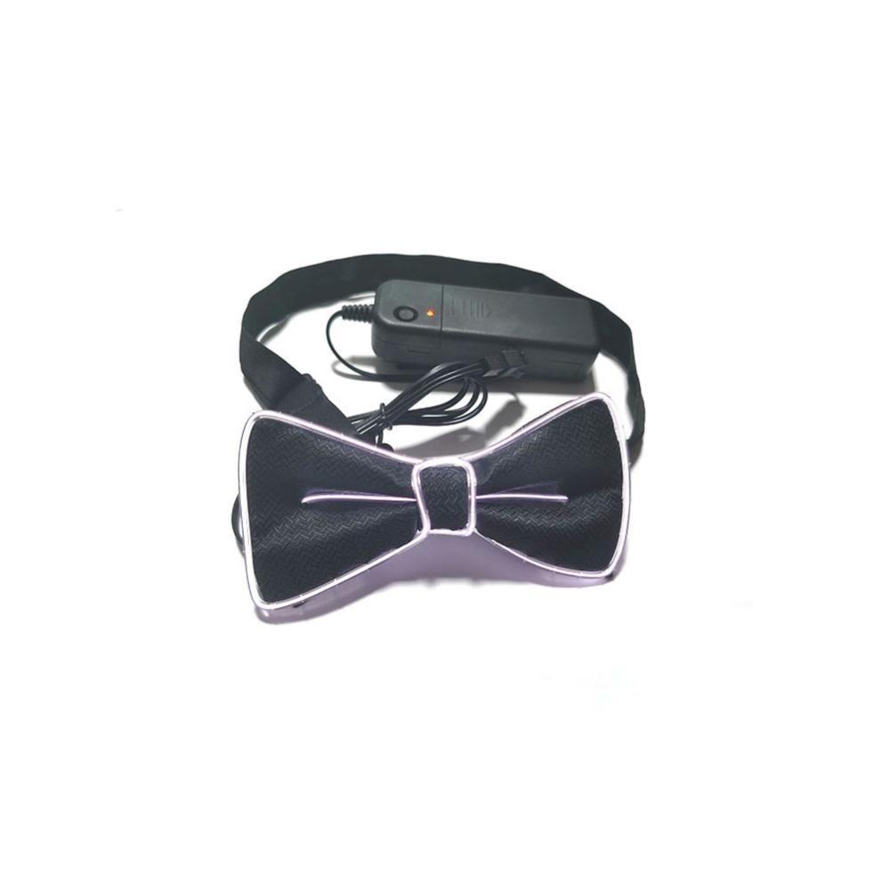 Glow In The Dark LED Bow Tie Luminous Flashing Necktie Wedding Christmas Birthday Party Decor Home Decoration Halloween Cosplay