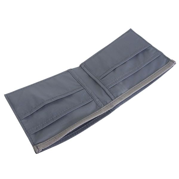 Compact Nylon Flat Wallet Designed To Prevent Cards from Bending [Montbell] Men's Bi-fold Wallet, 1133371, (Black (BK))