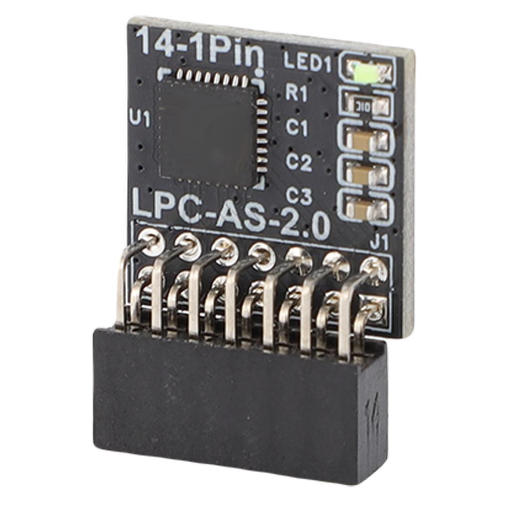 TPM2.0 Encryption Security Module 14-1 Pin 2 X 7P 2.0mm Pitch TPM Remote Card Support for Win11 2.0 Motherboard