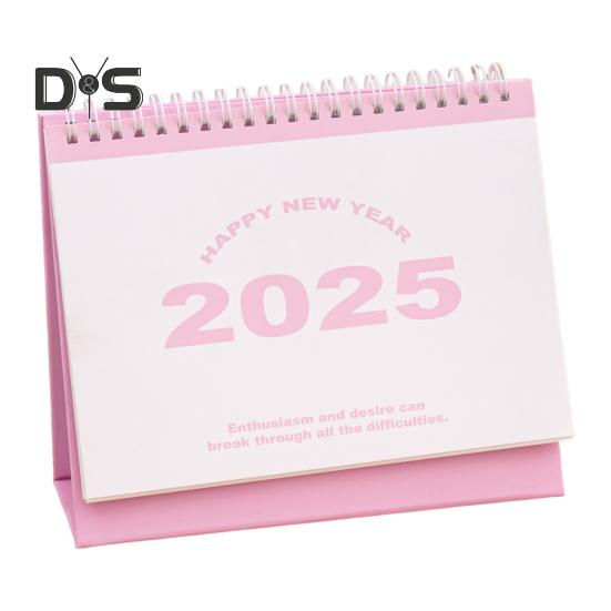 2025 Small Desk Calendar Standing Flip Desktop Calendar Monthly Planner Time Management Organizer for Home Office School