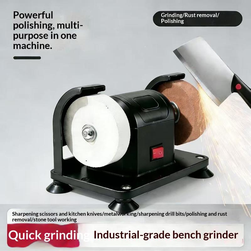 Small Grinding Wheel Machine Household Grinding Wheel Machine Knife Sharpener Suction Cup Tabletop Grinding Polishing Machine