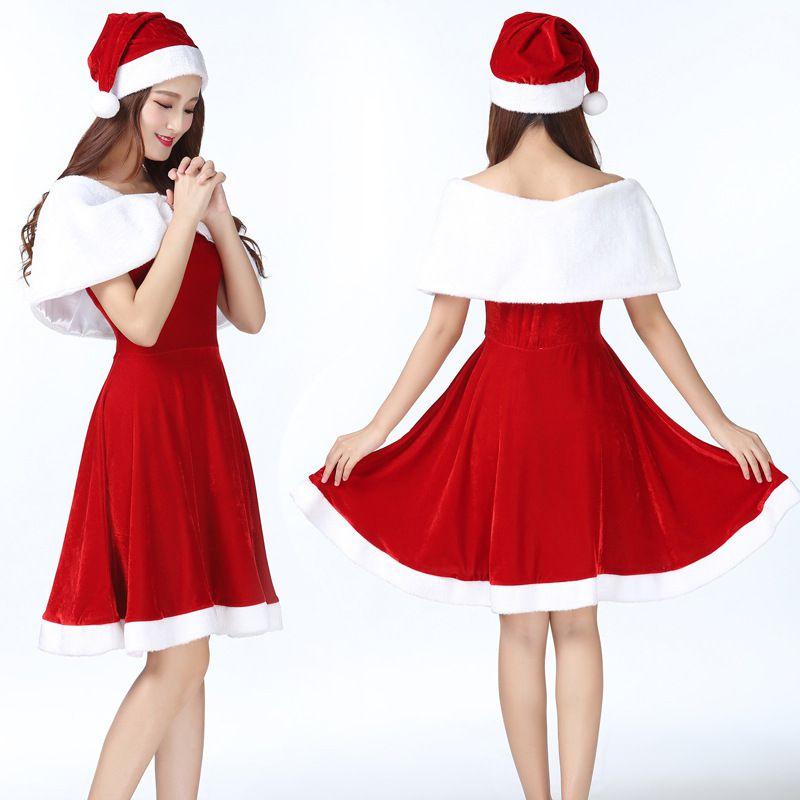 Classic Women Santa Claus Christmas Costume Timeless Design For Holiday Celebrations
