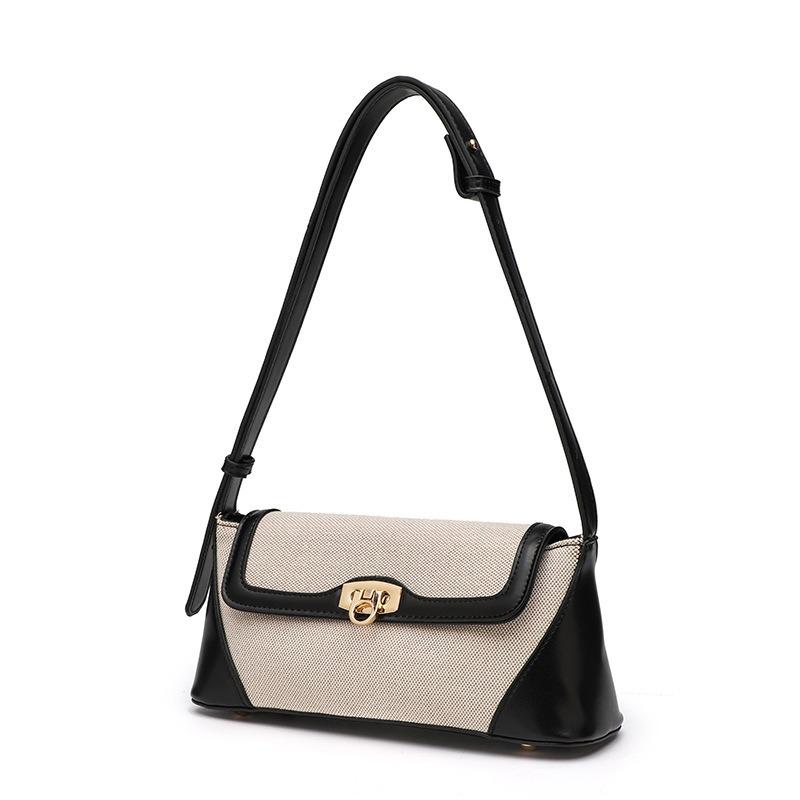 French Atmosphere Niche Crossbody Bag for Women 2025 Literary Gentle Style Underarm Commuting Versatile Shoulder Bag Trendy