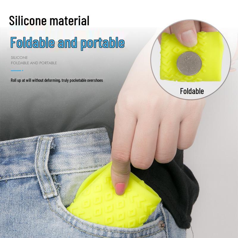 Waterproof Silicone Shoe Covers – Non-Slip, Thick Sole Overshoes for Men, Women, and Kids