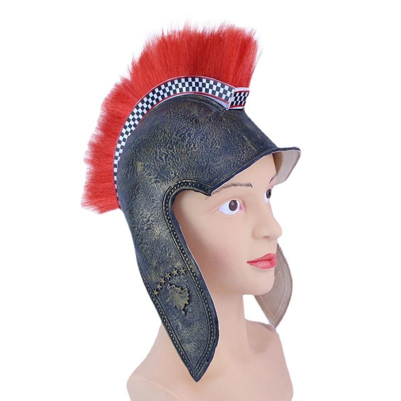 Halloween Viking helmet costume, Spartan warrior helmet, samurai helmet, latex prop for performances