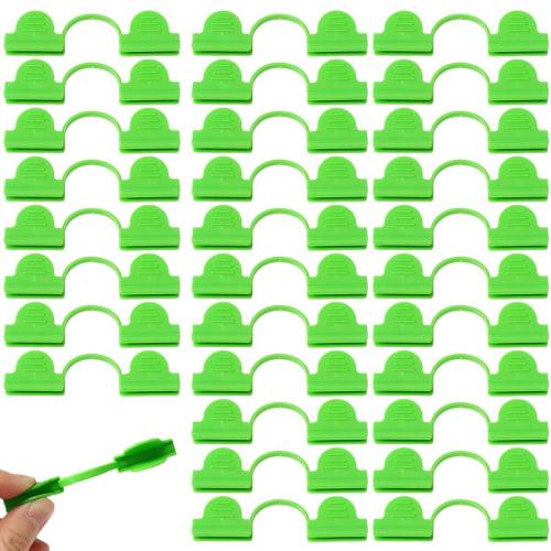 Wopanxye 30-Piece Greenhouse Clamps, Plant Clips, Greenhouse Plant Support Clips, Compatible with 8mm Diameter Tubes, Attracting Clips, Fixing Insect