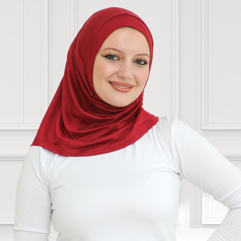 Sportovní instantní hidžáb pro ženy, muslimský bavlněný turban, měkká pokrývka hlavy, hidžáby připravené k nošení, modlitební oděv, islámské oblečení