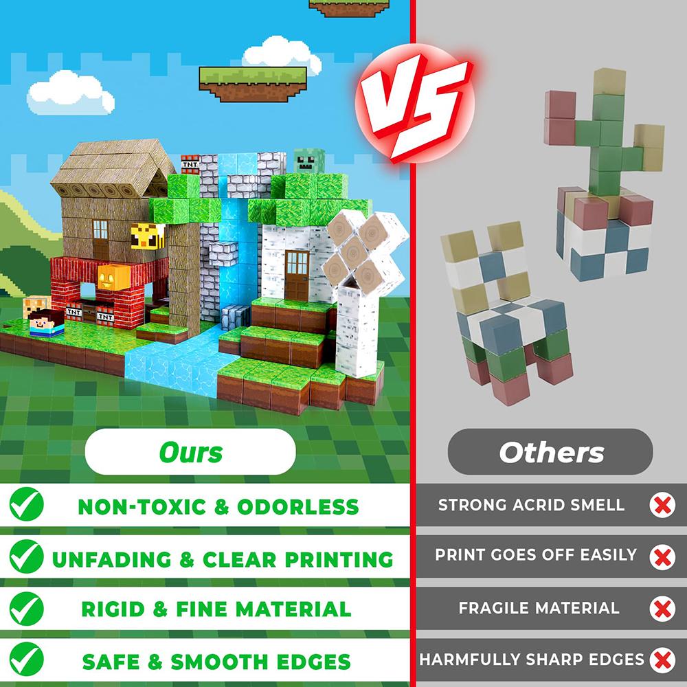 Magnetic Building Blocks Toy Construction Set Stem Sensory Educational Christmas Gift