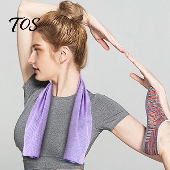 Breathable Polyester Cooling Cloth 100x30cm Unisex Towel, Portable Wrap with Carabiner, Sweat Absorbing Towel for Running Instant Chill Sports Workout