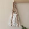 Early Spring Niche Design Flower Webbing Texture Summer Canvas Large Capacity Shoulder Bag Portable Bag
