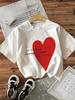 Je Taime Comme Dans Les Livres Graphic Print With Red Heart T Shirts Fashion Casual Short Sleeve Crew Neck Tshirt Casual Tops