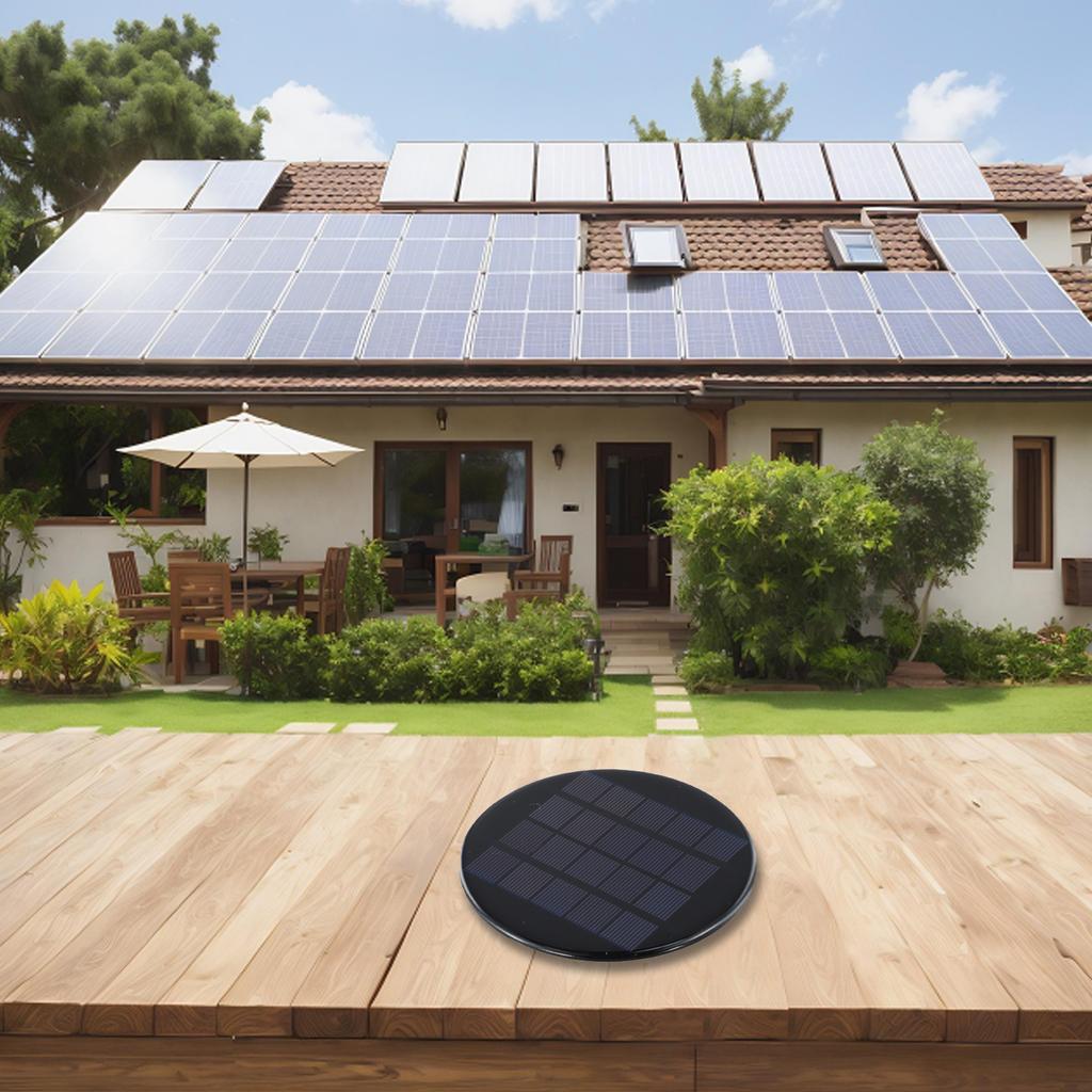 120 Mm Solar Panel Lightweight Solar Panel Outdoor Usage Sustainable Energy Source Optimal Light Absorption Portable Solar Power