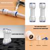 2Pcs 3/8inch Push To Connect Check Valves Straight Quick Connect Check Valves for Water Reverse Osmosis System Enduring