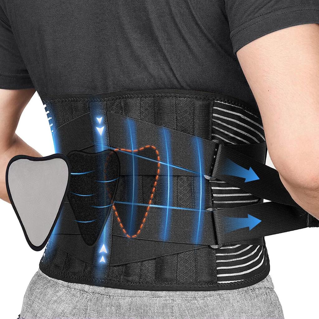 Breathable Lumbar Support Belt for Men and Women - Universal Fit, Pressurized Sports Protection