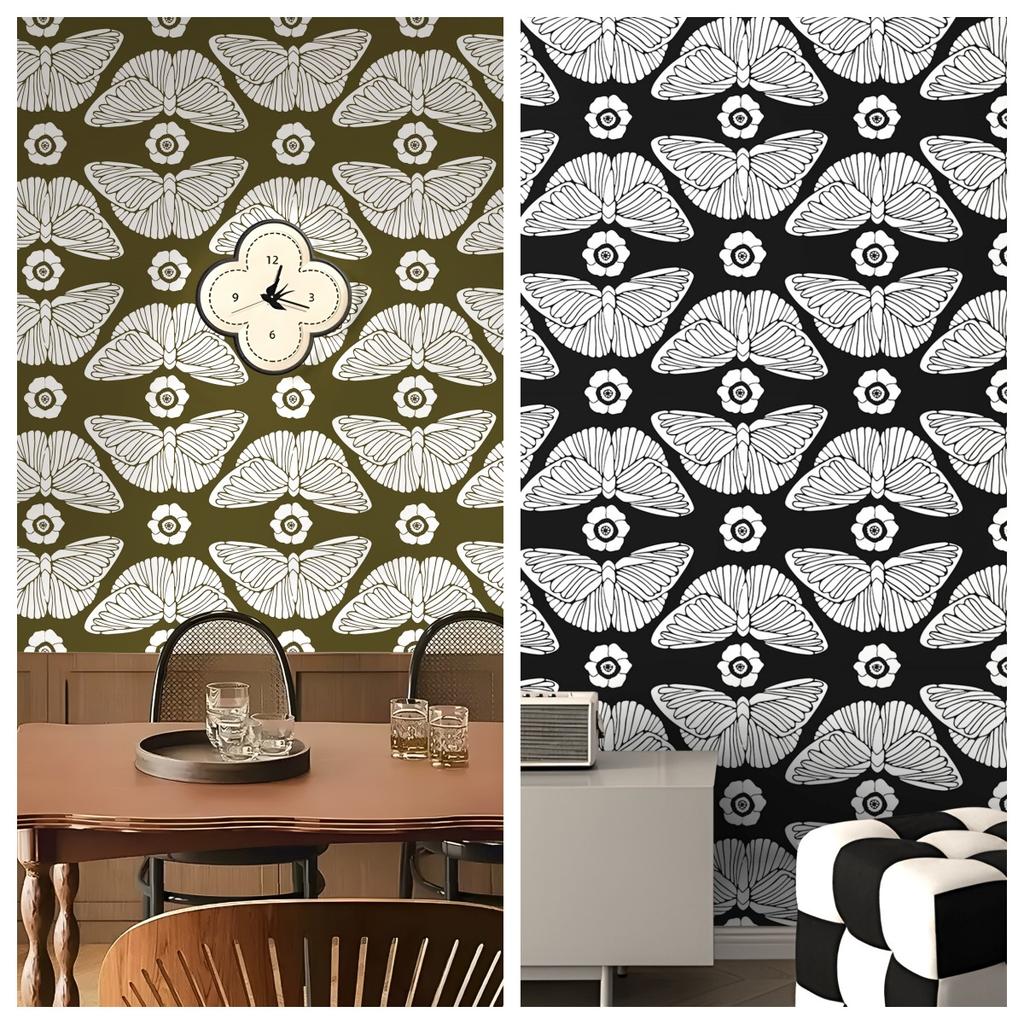 Creative Butterfly Pattern Peel and Stick Wallpaper Self Adhesive Contact Paper Removable Waterproof Wallpaper For Furniture Renovation