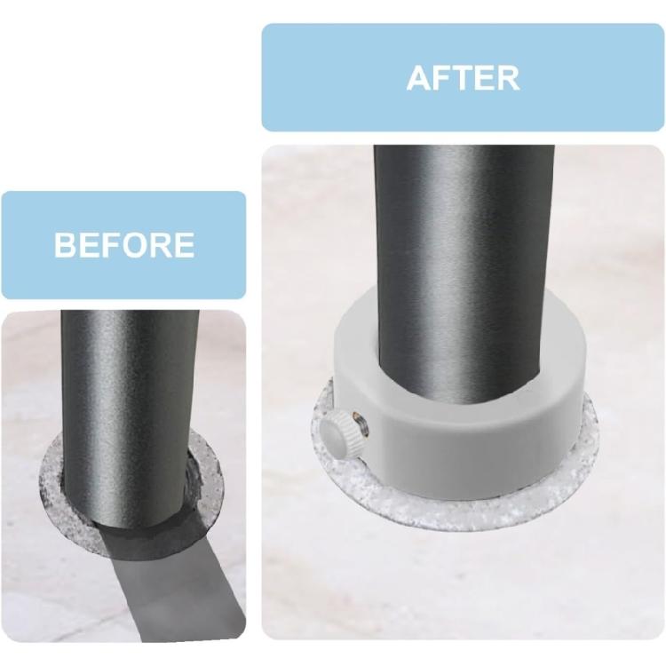 Pool Patio Umbrella Rod Adapter Stabilizer Sleeve Fit 1.35inch Umbrella Rod Ground Pool Umbrella Holder Threaded Hole
