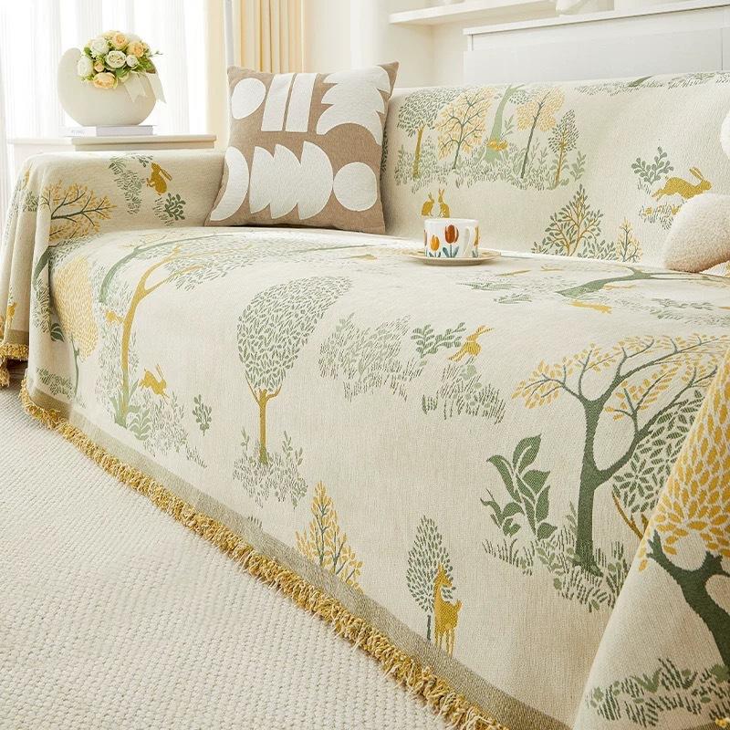 

Youzhuo sofa towel Chenier thickened sofa cover ins wind sofa cover blanket all-inclusive four-season universal cover 180*130cm