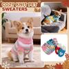 Cozy Striped Knit Pet Sweater – Warm Turtleneck Two-Legged Pullover For Dogs & Cats, Perfect For Fall & Winter