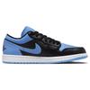 Air Jordan 1 Low University Blue Herren Sneakers Schwarz Weiß 553558-041