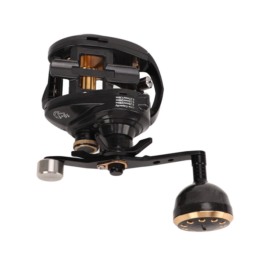 Fishing Baitcasting Reel Low Noise Carbon Fiber Reel Metal Body Baitcaster Reel for Fishing Left Hand