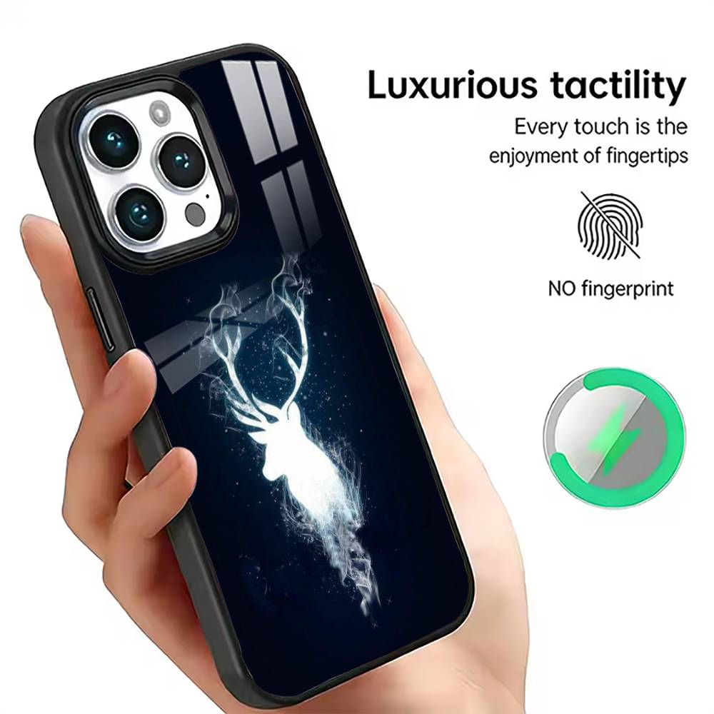 

Geometric Deer Animal Aesthetic Phone Case For iPhone17,16,15,14,13,12,11 Plus,Pro Magnetic For Magsafe Wireless Charging iPhone12mini