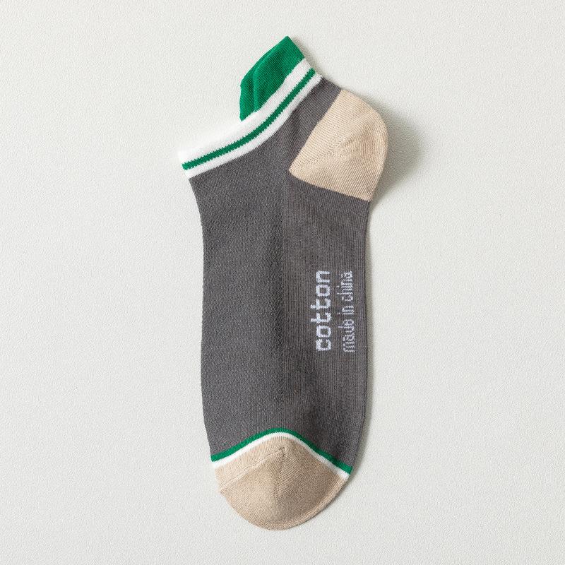 LKWDer 3 Paar Frühling Sommer Low-cut Sport Mesh Herren Bootssocken Socken Herren Schweißabsorbierend Atmungsaktiv Kurzer Schaft Baumwollsocken